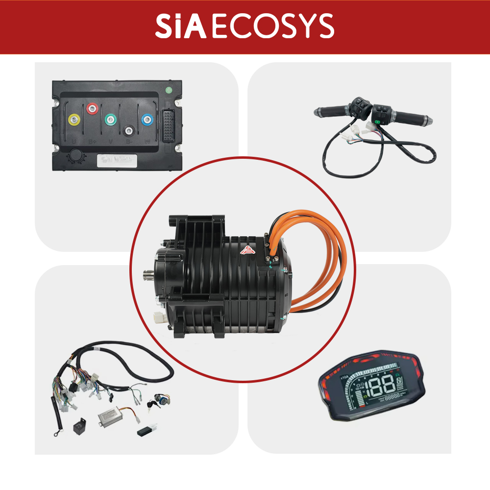 Mid Drive Motor Kit 72V 3000W - QSMOTOR QS138 3000W V3 70H 미드
