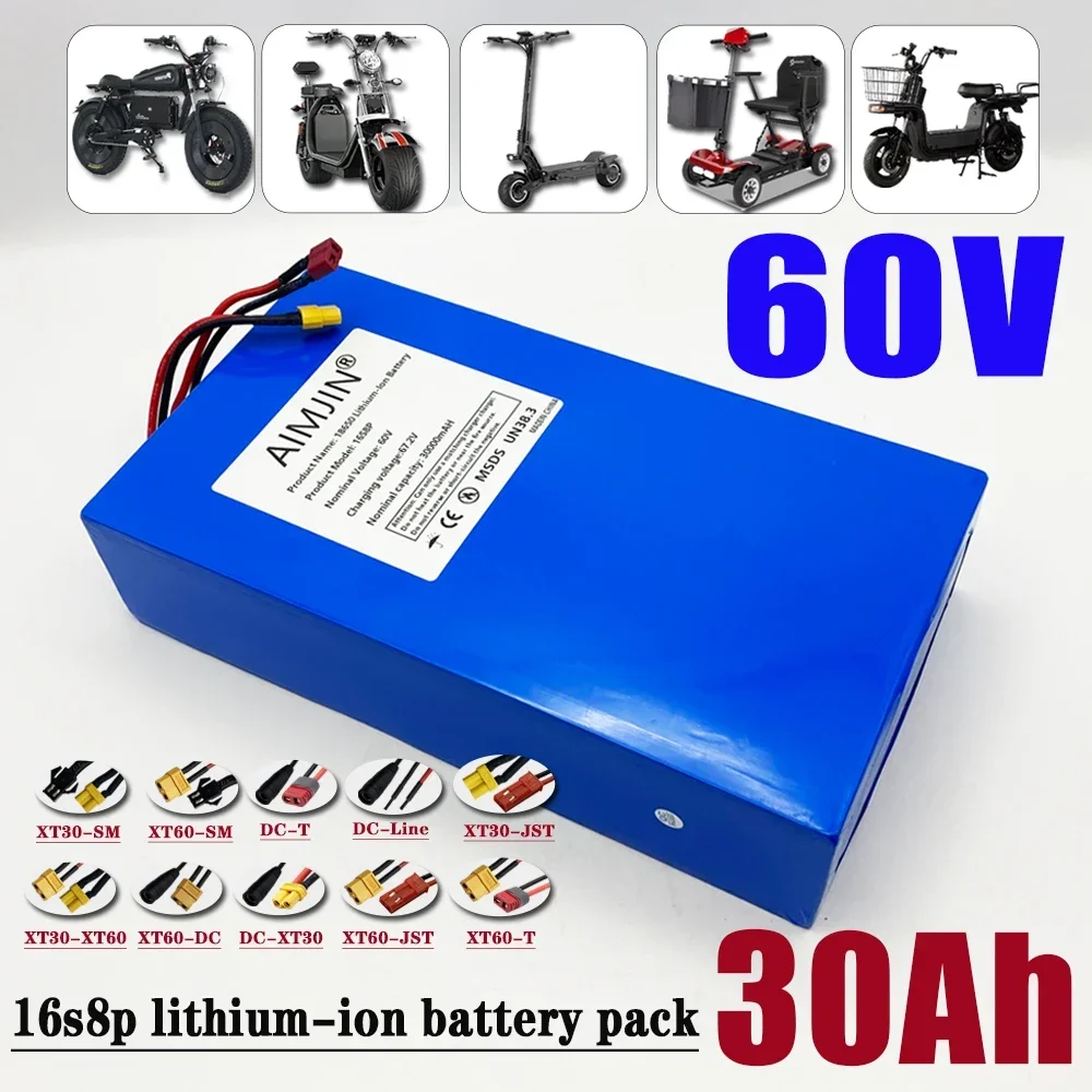 1000-3000W 고출력 60V 30Ah 18650  - 60V 30Ah Electric Scooter Battery 리뷰 및 가격