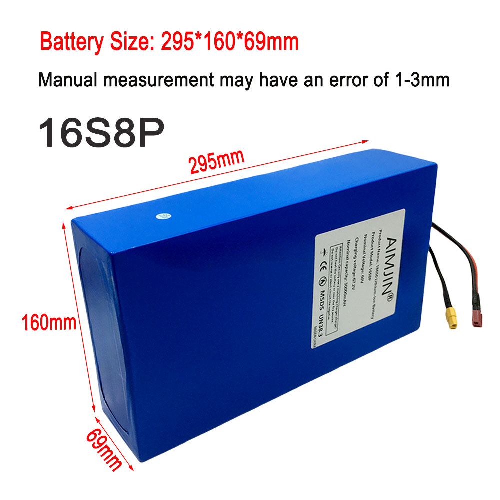 16S8p 1000-3000W 신형 리튬 배터리 60V - 60V 30Ah Electric Scooter Battery 리뷰 및 가격