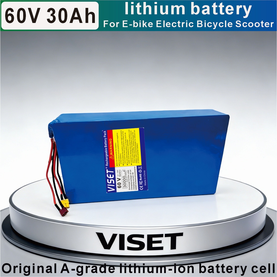 VISET 60V 30AH 자전거 18650 오토바이  - 60V 30Ah Electric Scooter Battery 리뷰 및 가격