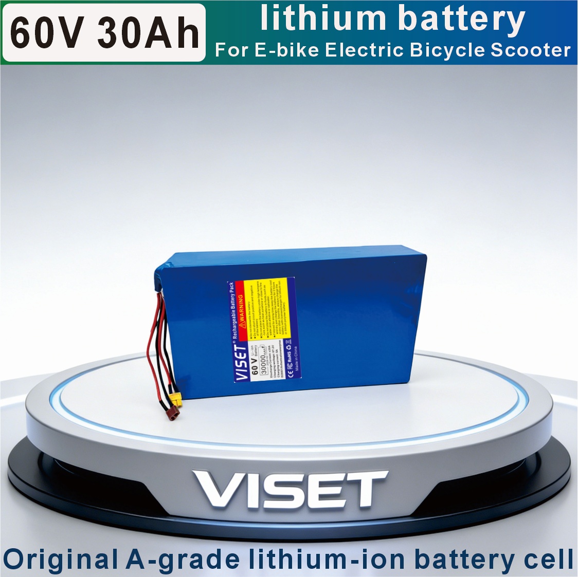 VISET 60V 30AH 자전거 18650 오토바이  - 60V 30Ah Electric Scooter Battery 리뷰 및 가격