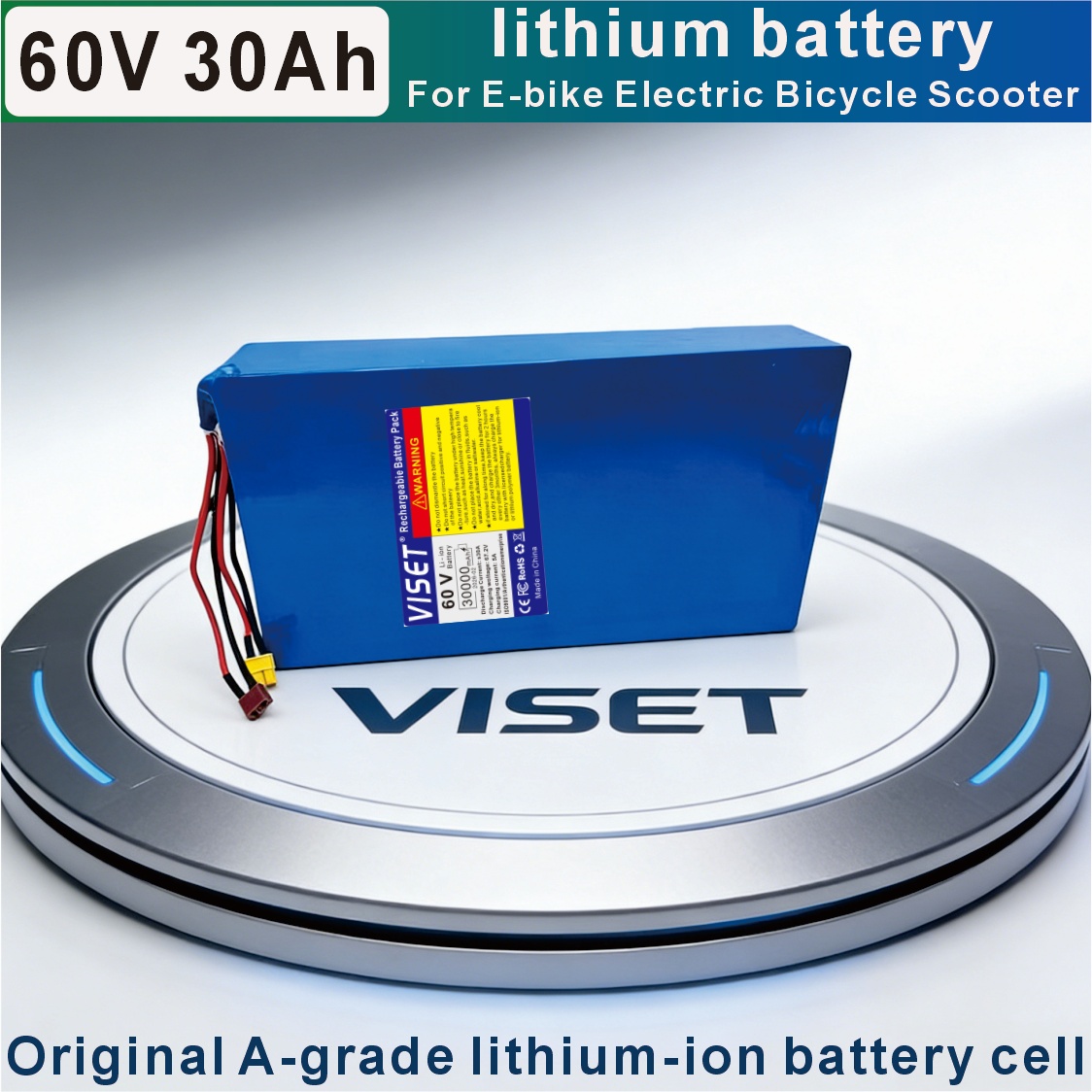 VISET 60V 30AH 자전거 18650 오토바이  - 60V 30Ah Electric Scooter Battery 리뷰 및 가격