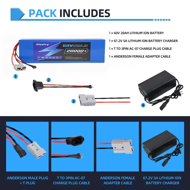 알레아이비 60V 20AH 30AH 21700 리튬 배 - 60V 30Ah Electric Scooter Battery 리뷰 및 가격