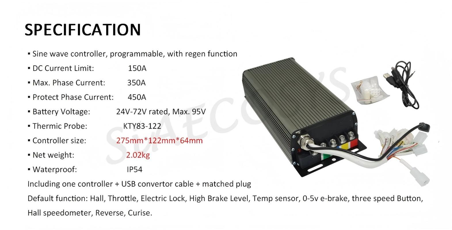 Sabvoton SVMC72150 프로그래밍 가능 모터 - Sabvoton Svmc72150 Controller Kit 리뷰 및 가격
