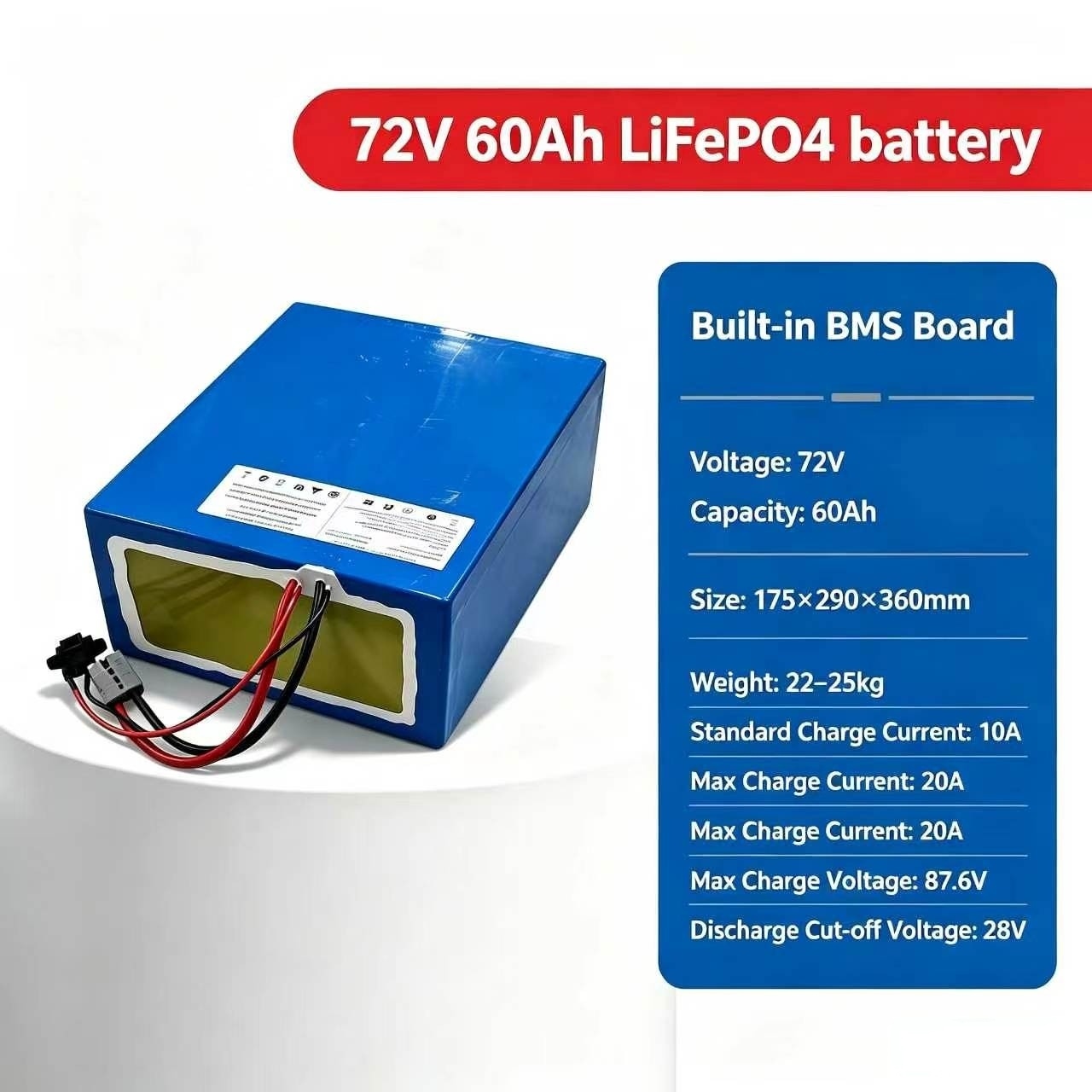 리튬 72V 60Ah 리튬인산철 배터리 팩 BMS 24 - 72V 60Ah Lifepo4 Battery Pack 리뷰 및 가격